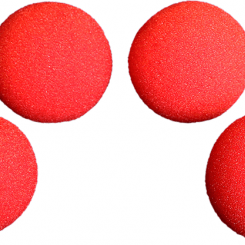 Balles éponge Goshman 1.5" Super soft rouge
