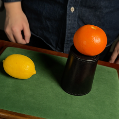 MS Leather Chop Cup (marron)