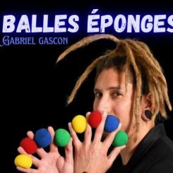 Balle &eacute;ponge Gabriel Gascon (orange)