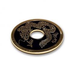 Pièce chinoise Dragon noire $