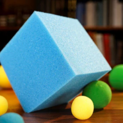 Cube &eacute;ponge 3.0 - Bleu