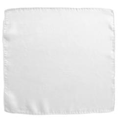 Foulard en soie 15x15 cm (blanc)