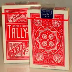 Jeu de cartes Tally Ho Fan Back (rouge) 