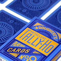 Jeu de cartes Tally Ho Blue (Circle) MetalLuxe
